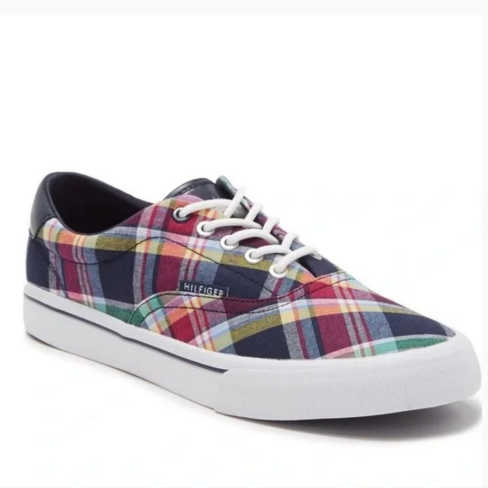 Tommy Hilfiger Phero Plaid Men's Lace Up Sneakers sz 11